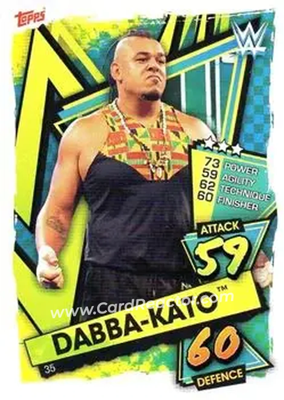 2021 Topps Slam Attax WWE #35 - Commander Azeez
