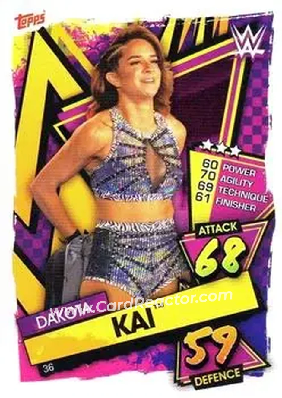 2021 Topps Slam Attax WWE #36 - Dakota Kai