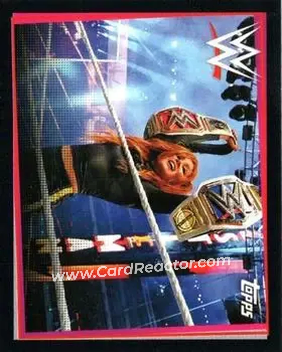 2021 Topps WWE Road to WrestleMania Stickers #18 - Becky Lynch