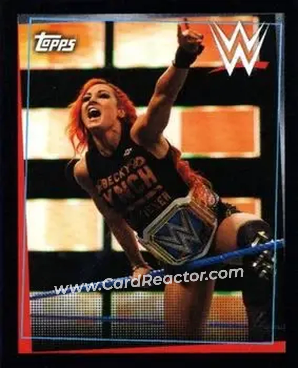 2021 Topps WWE Road to WrestleMania Stickers #24 - Becky Lynch