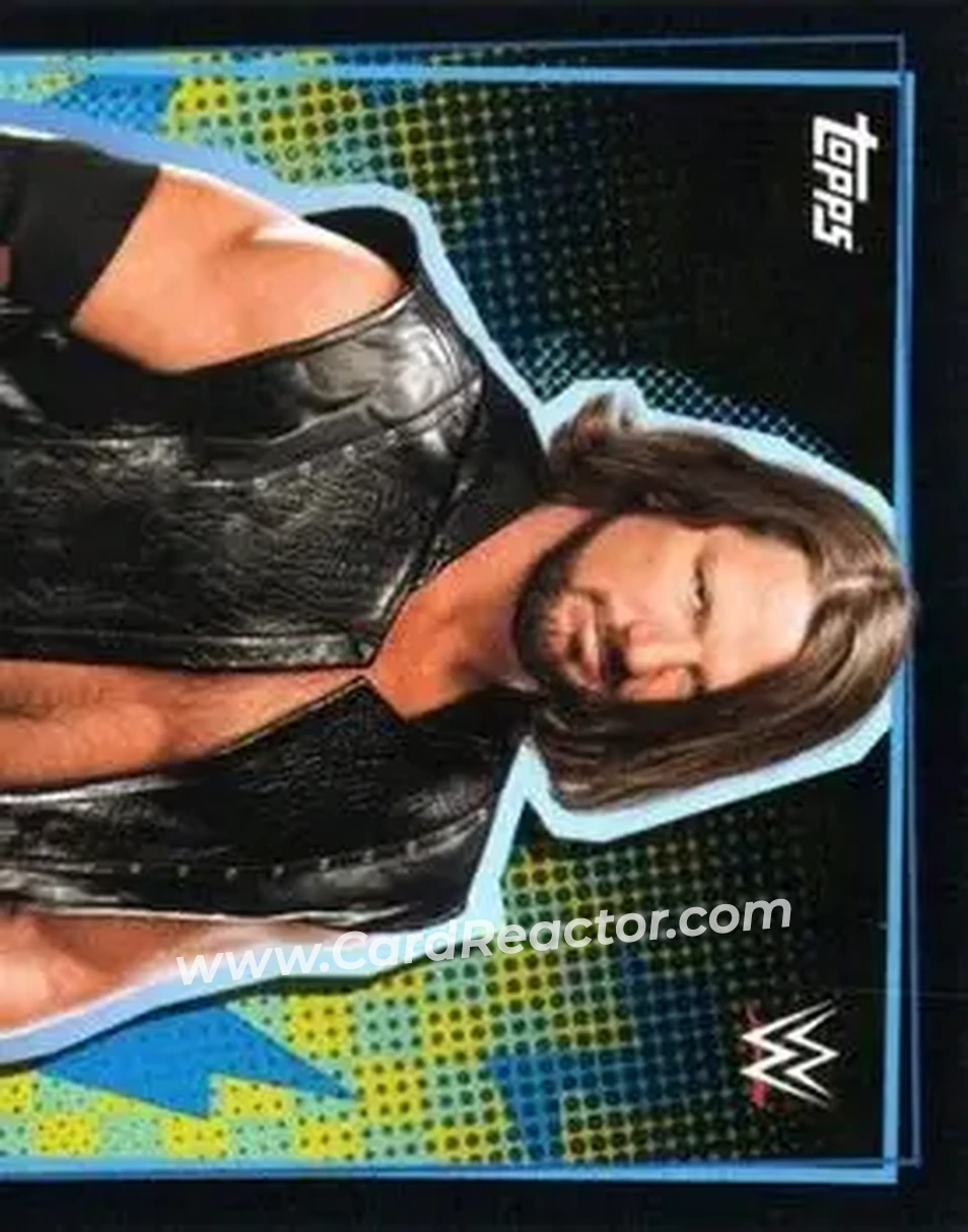2021 Topps WWE Road to WrestleMania Stickers #44 - AJ Styles