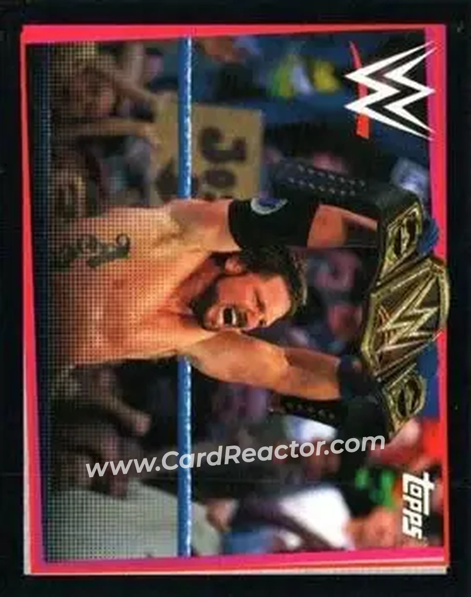 2021 Topps WWE Road to WrestleMania Stickers #46 - AJ Styles