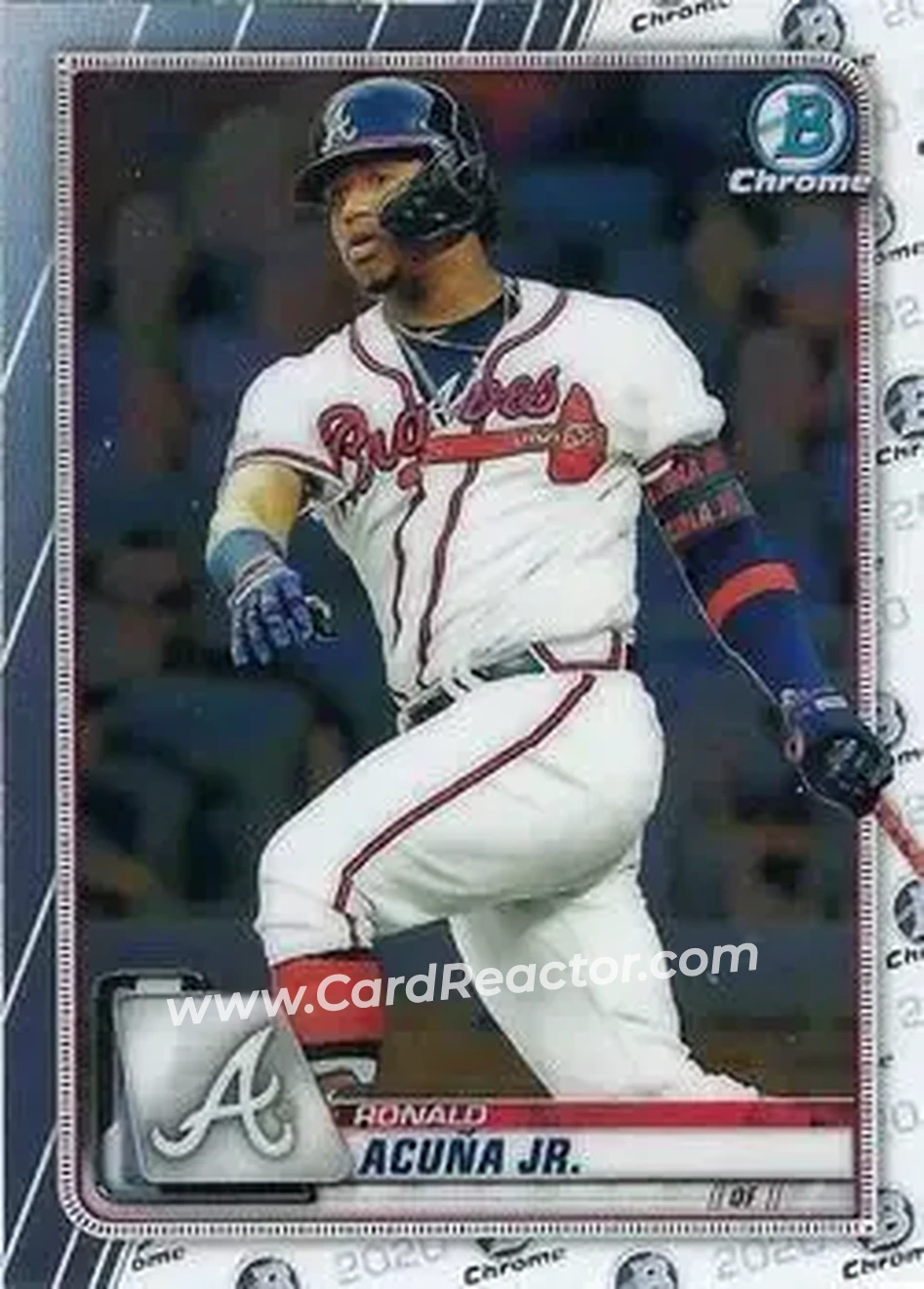2020 Bowman Chrome #28 - Ronald Acuña Jr. - Atlanta Braves