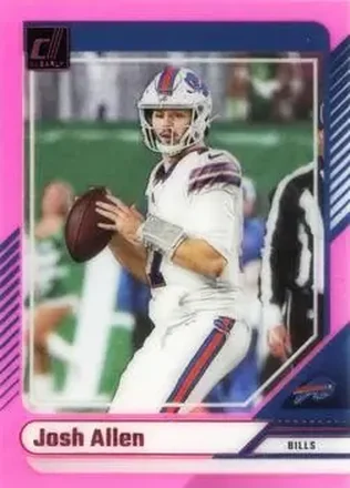 2024 Clearly Donruss - Pink #7 - Josh Allen - Buffalo Bills