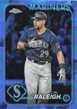 2024 Topps Chrome Sapphire Edition #122 - Cal Raleigh - Seattle Mariners