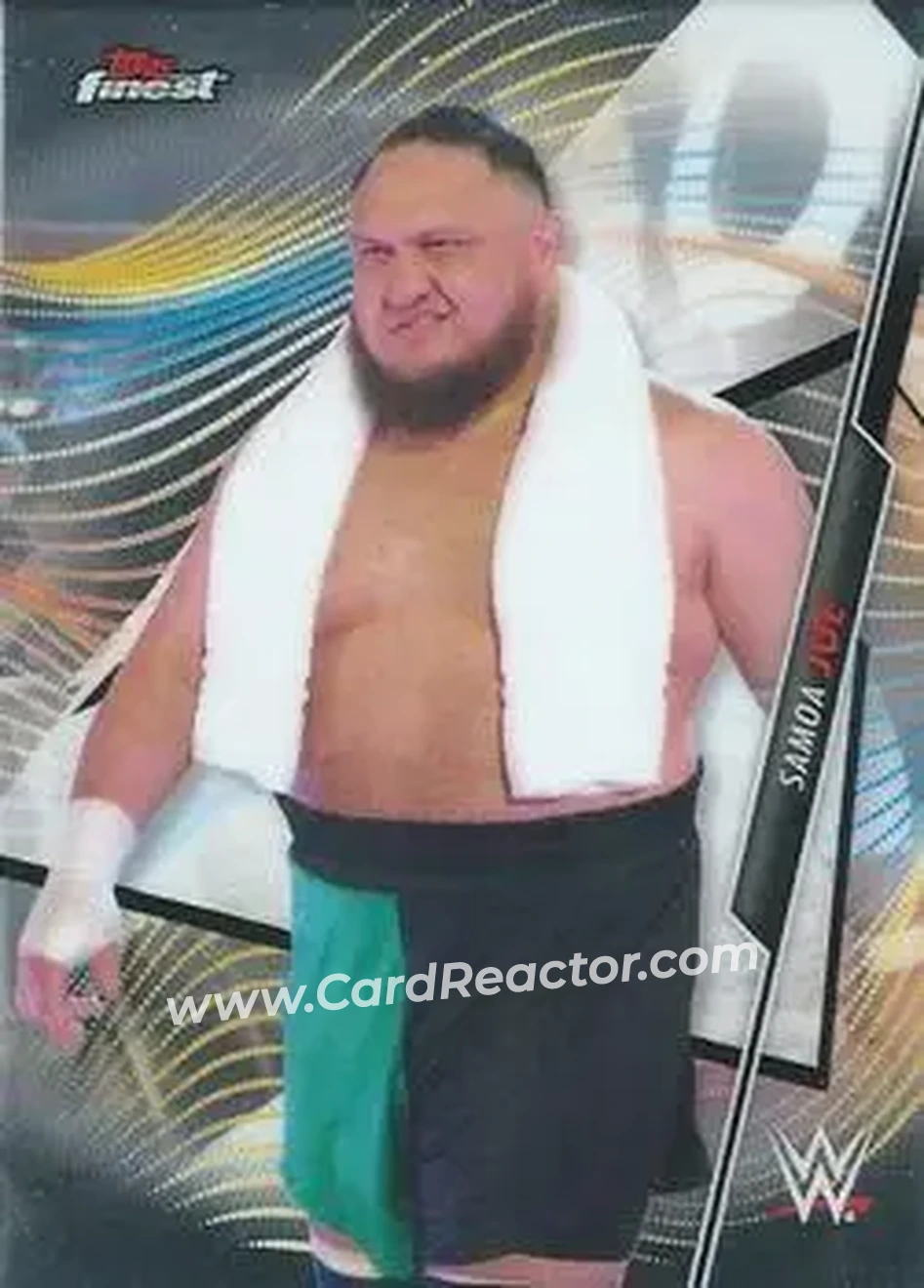 2020 Topps Finest WWE #30 - Samoa Joe