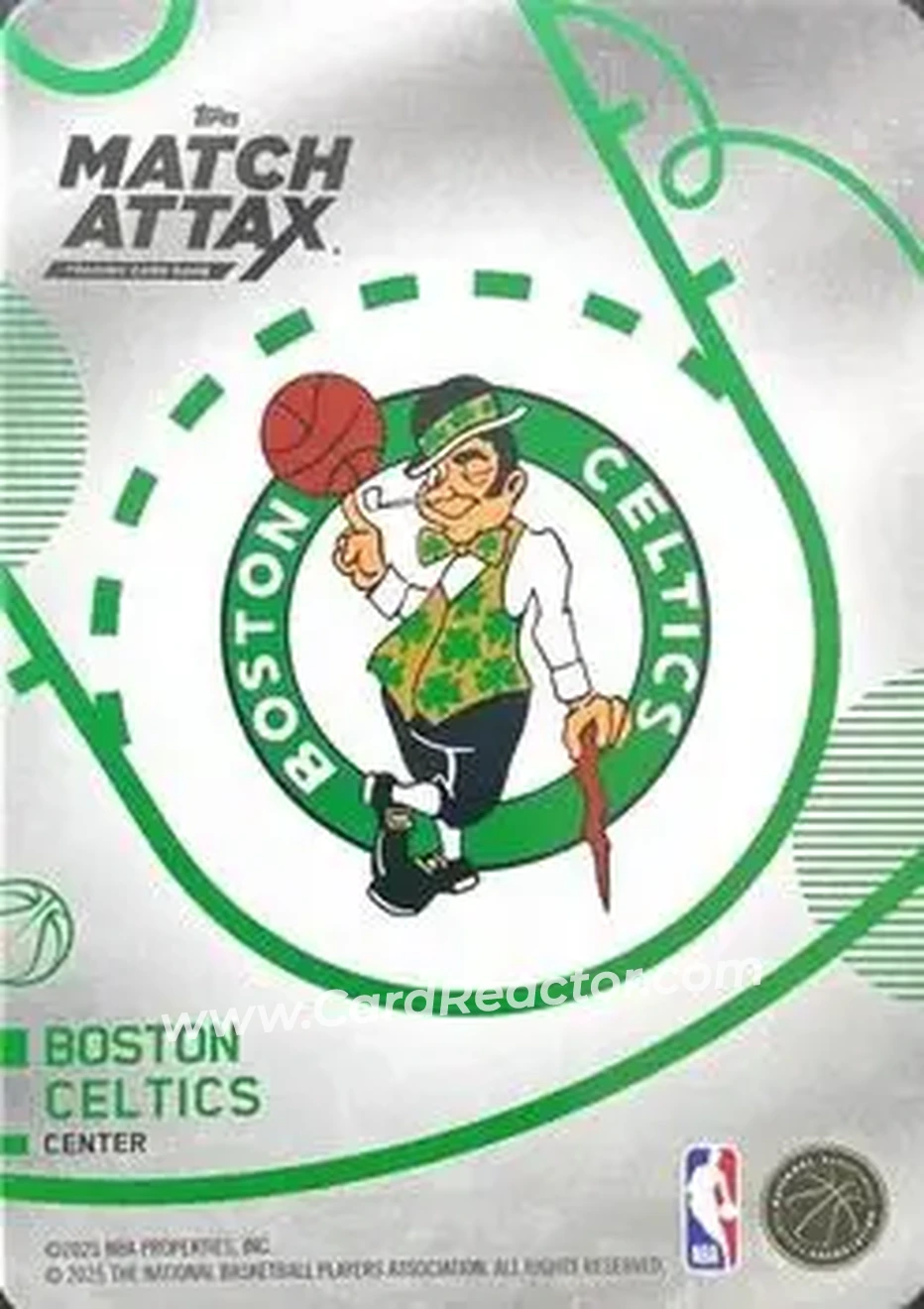 2025-26 Topps Match Attax #3 - Kristaps Porziņģis - Boston Celtics - Back