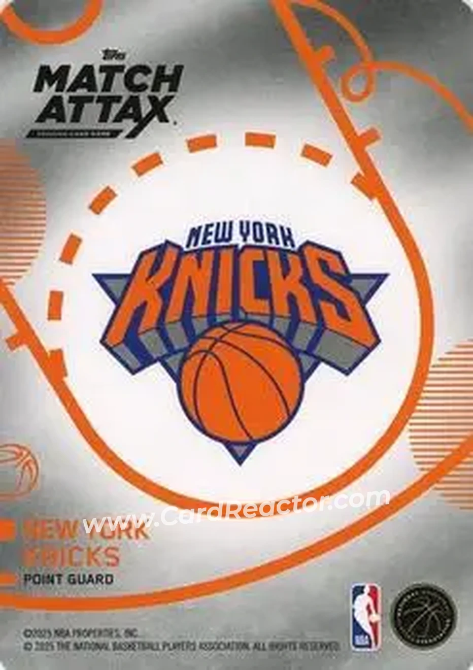 2025-26 Topps Match Attax #9 - Jalen Brunson - New York Knicks - Back