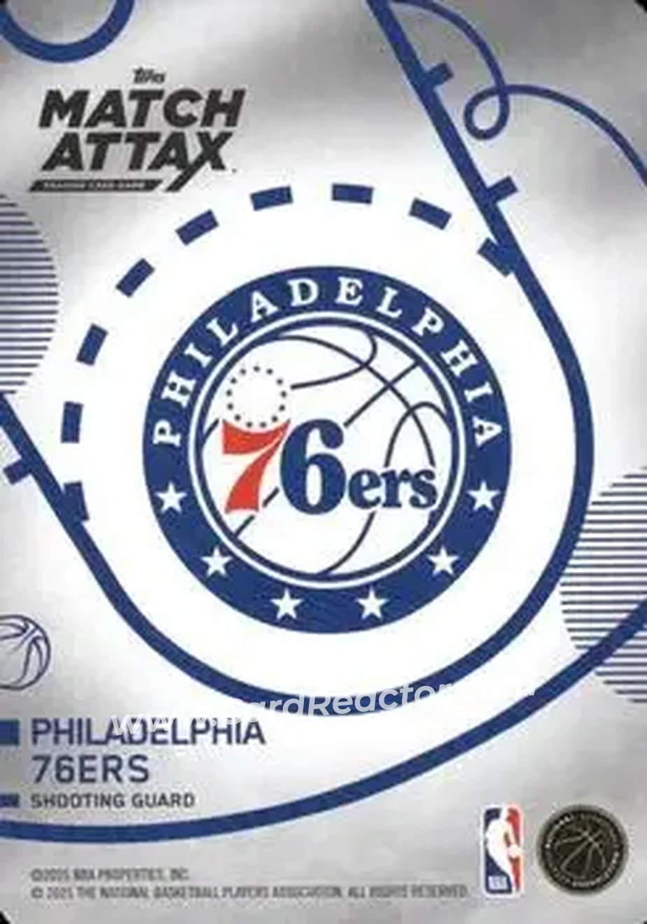 2025-26 Topps Match Attax #16 - Jared McCain - Philadelphia 76ers - Back