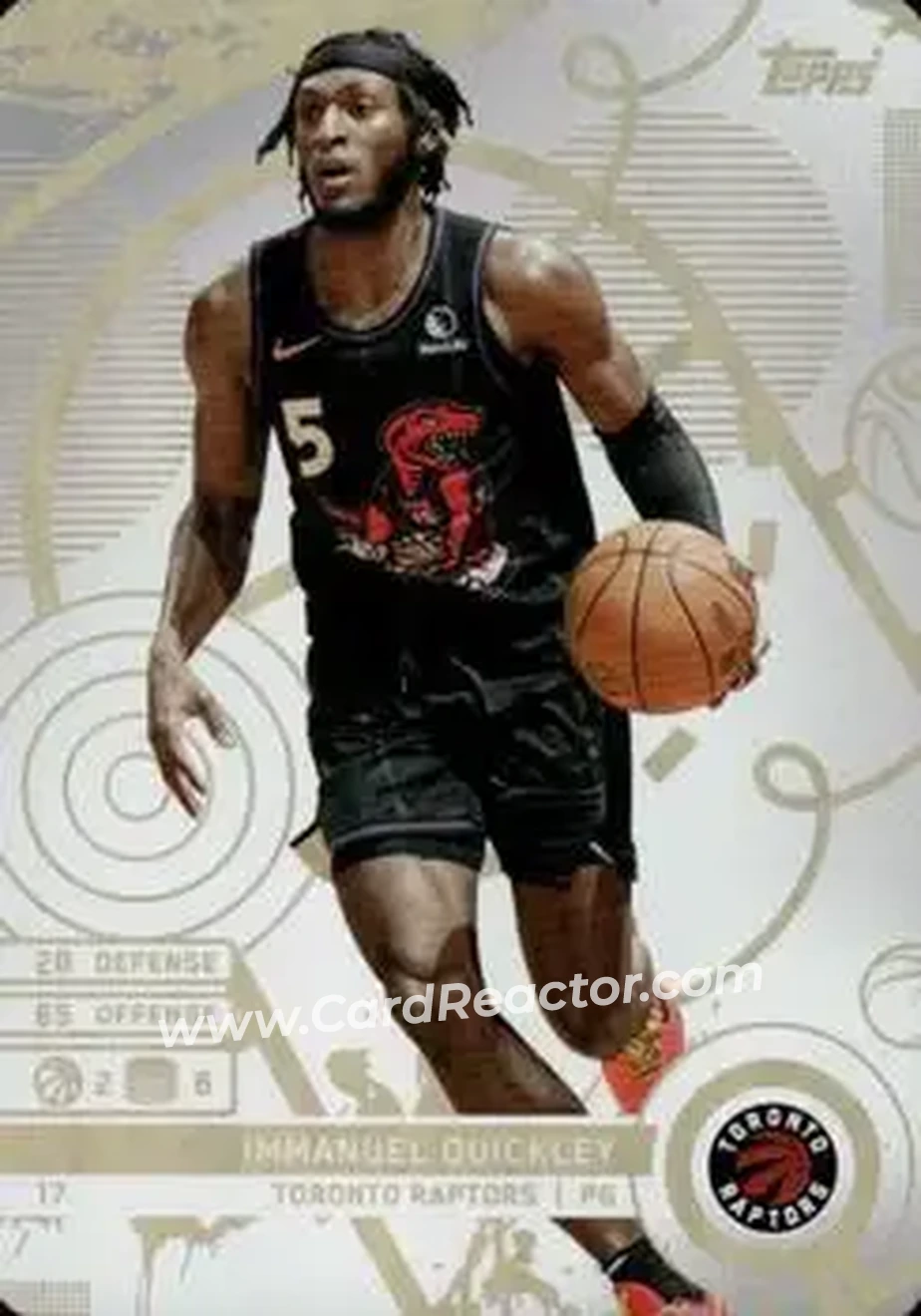 2025-26 Topps Match Attax #17 - Immanuel Quickley - Toronto Raptors - Front