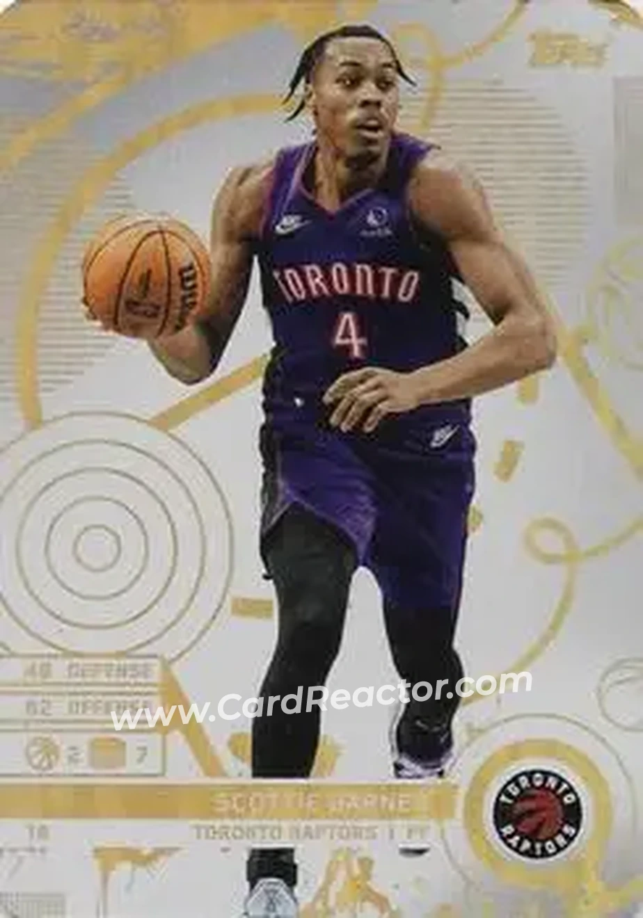 2025-26 Topps Match Attax #18 - Scottie Barnes - Toronto Raptors - Front
