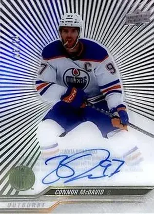 2023-24 Upper Deck Clear Cut - Outburst #CC-CM - Connor McDavid - Edmonton Oilers