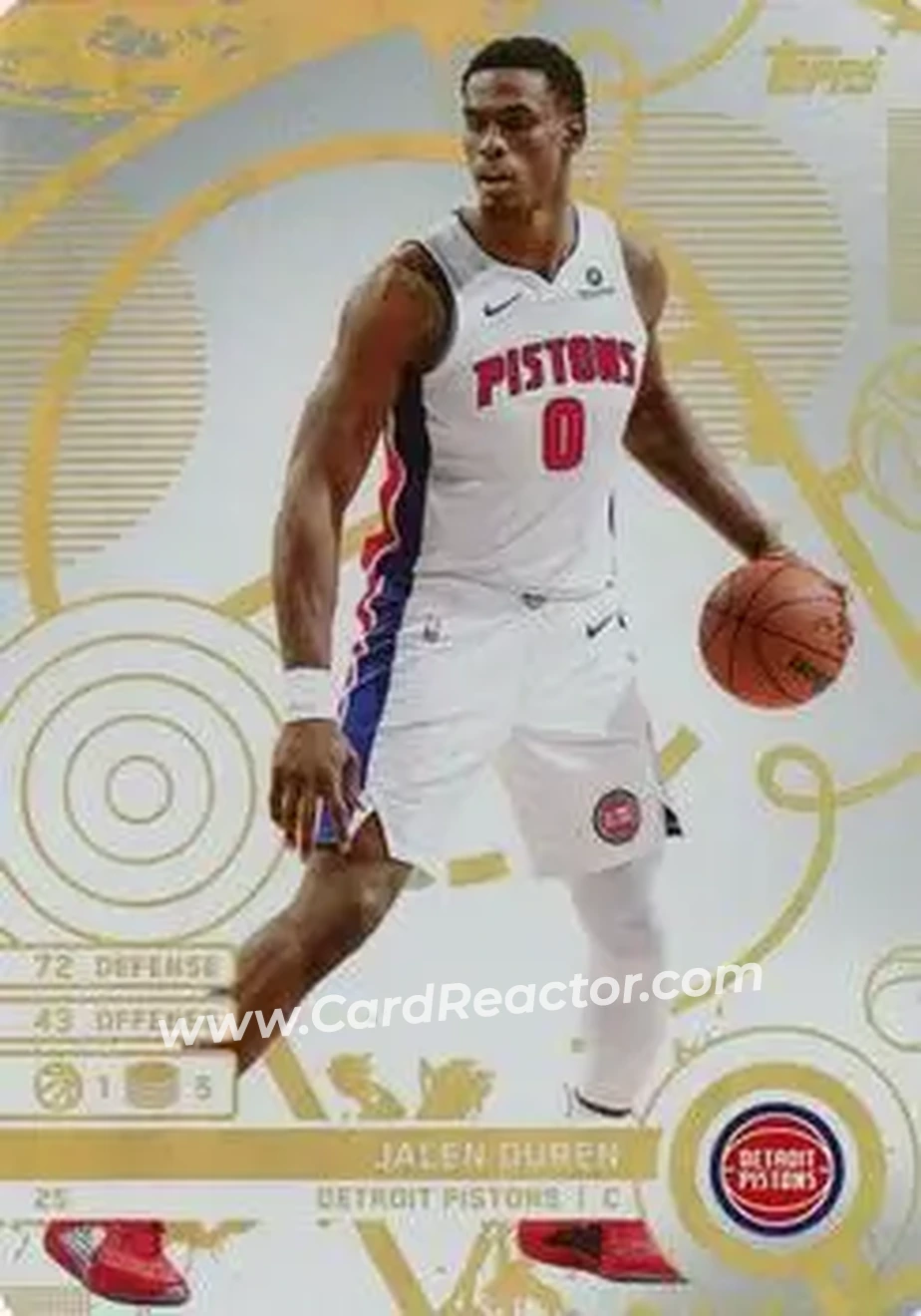 2025-26 Topps Match Attax #25 - Jalen Duren - Detroit Pistons - Front
