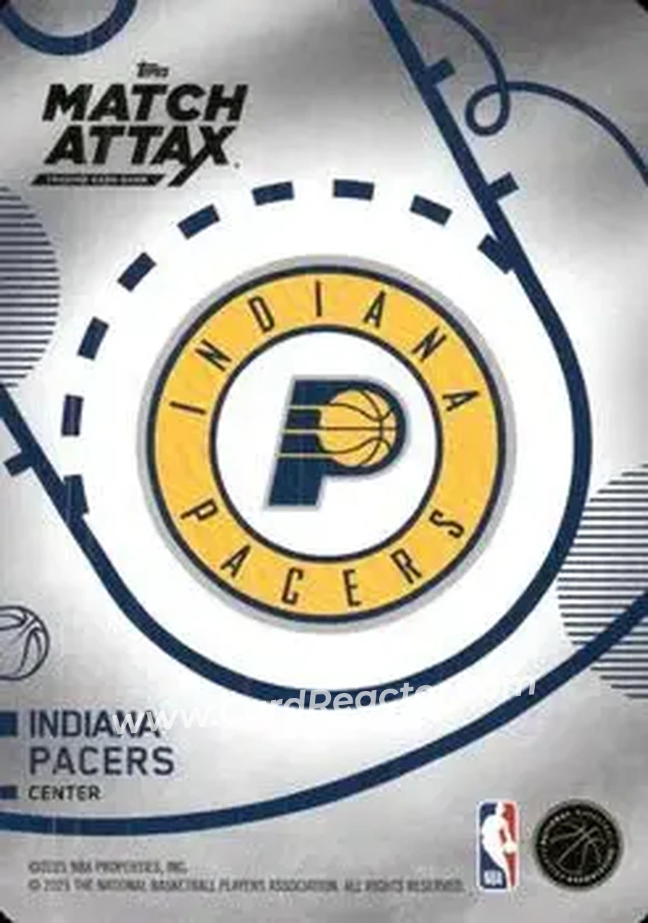 2025-26 Topps Match Attax #30 - Myles Turner - Indiana Pacers - Back