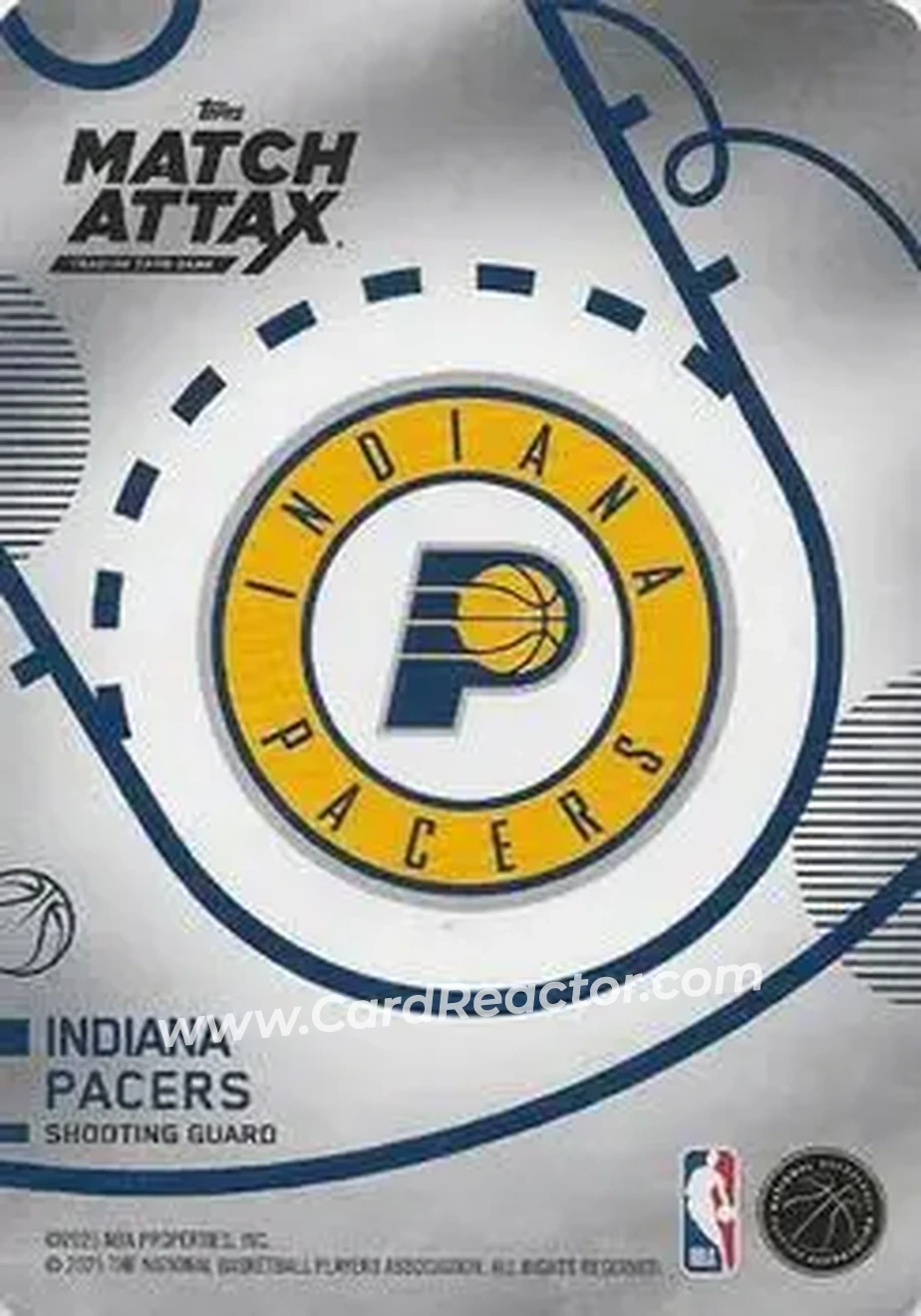 2025-26 Topps Match Attax #31 - Andrew Nembhard - Indiana Pacers - Back