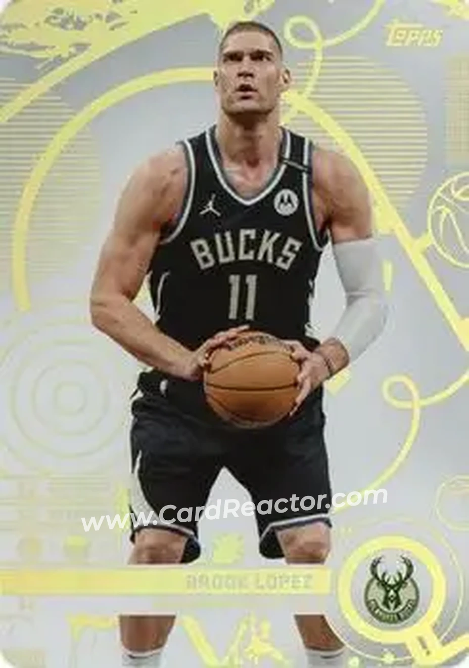 2025-26 Topps Match Attax #34 - Brook Lopez - Milwaukee Bucks - Front