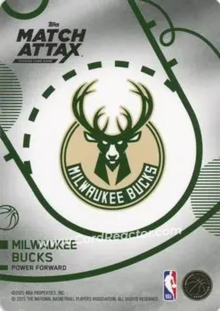 2025-26 Topps Match Attax #35 - Kyle Kuzma - Milwaukee Bucks - Back