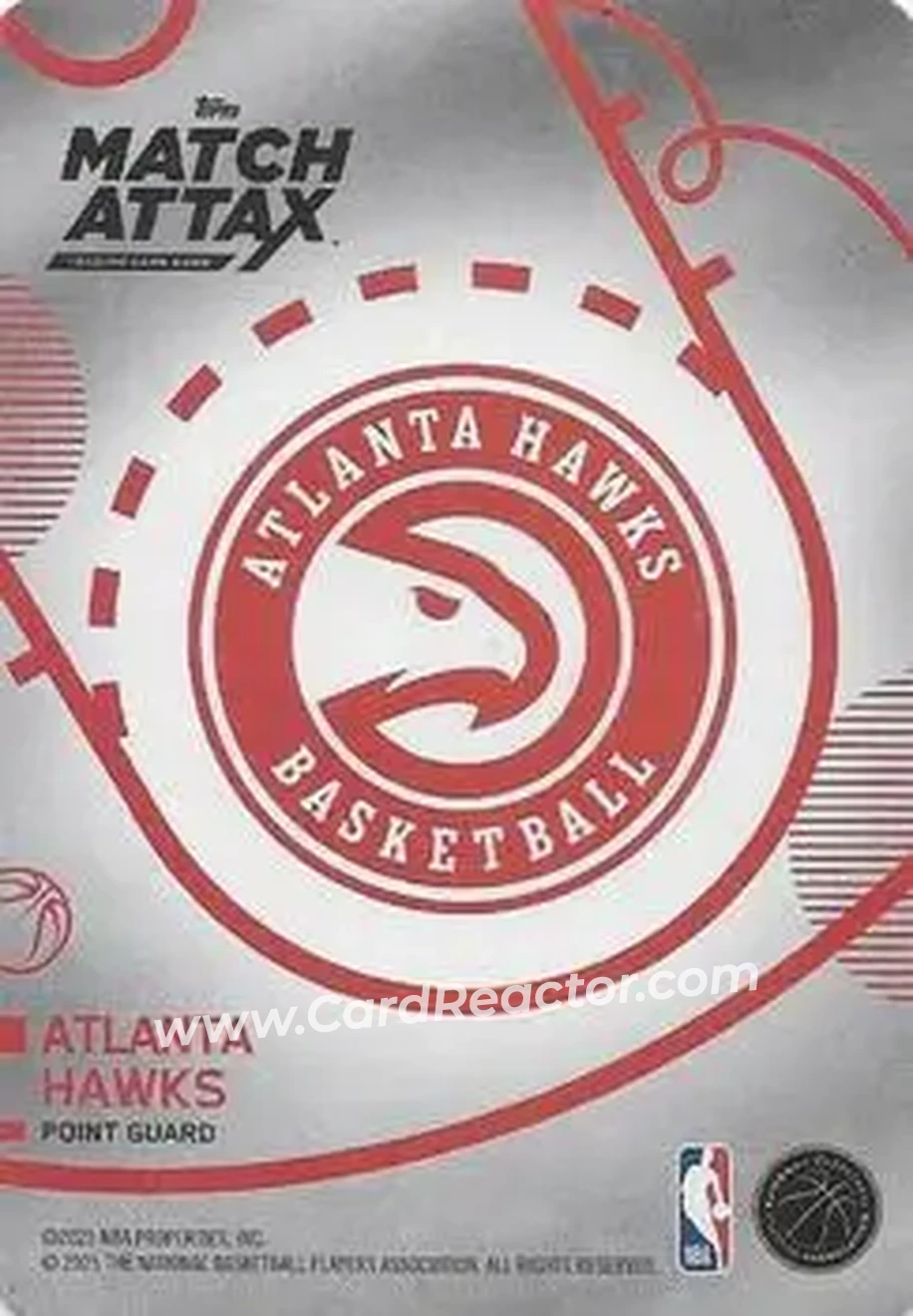 2025-26 Topps Match Attax #36 - Trae Young - Atlanta Hawks - Back