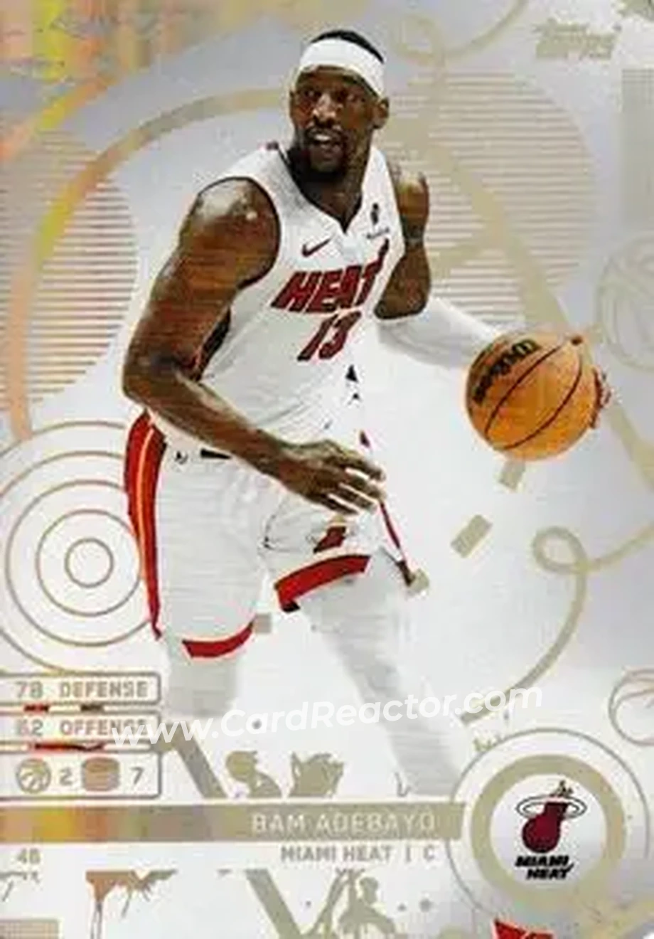 2025-26 Topps Match Attax #46 - Bam Adebayo - Miami Heat - Front