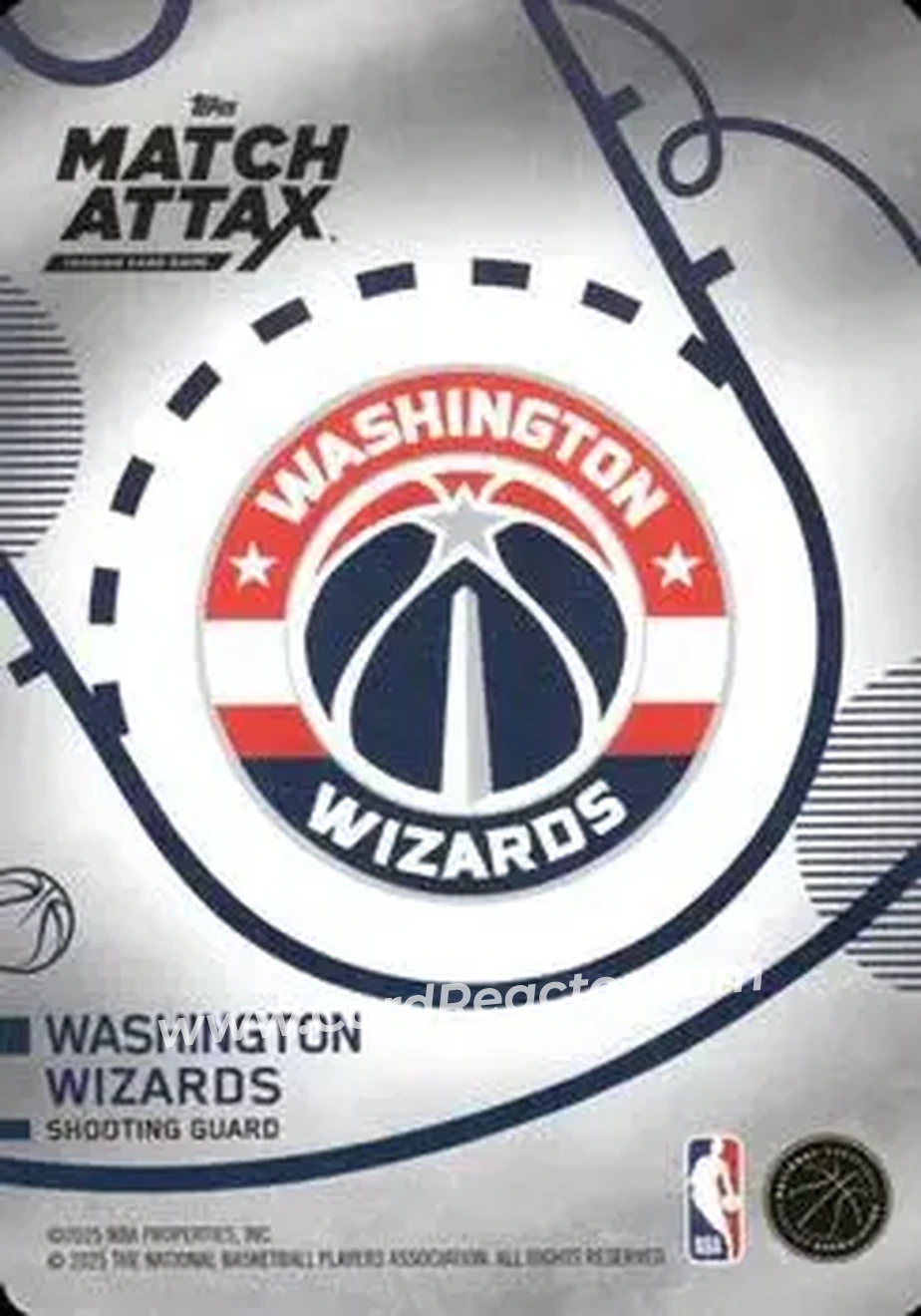 2025-26 Topps Match Attax #56 - Jordan Poole - Washington Wizards - Back