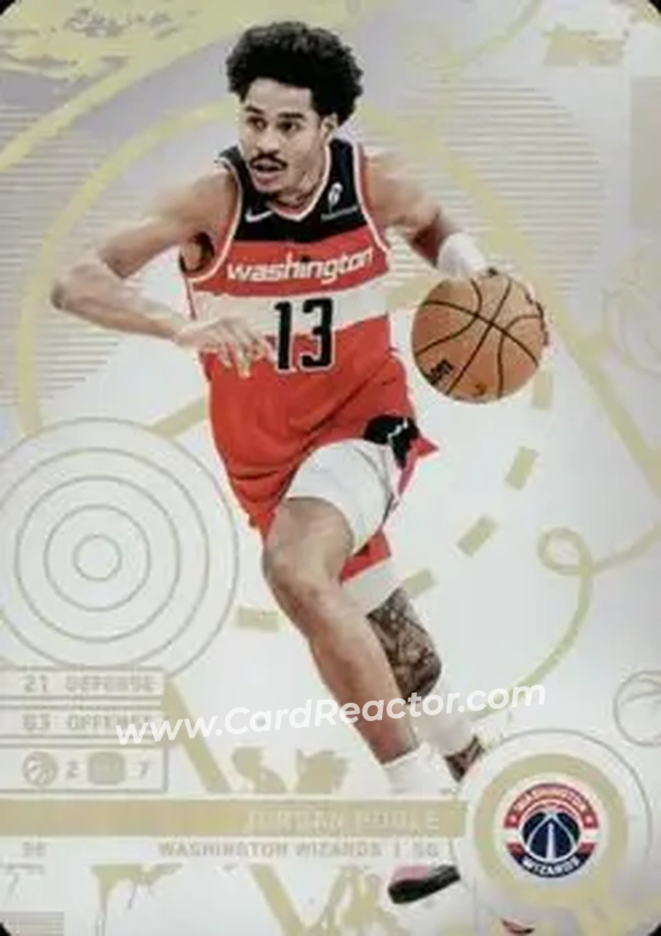 2025-26 Topps Match Attax #56 - Jordan Poole - Washington Wizards - Front