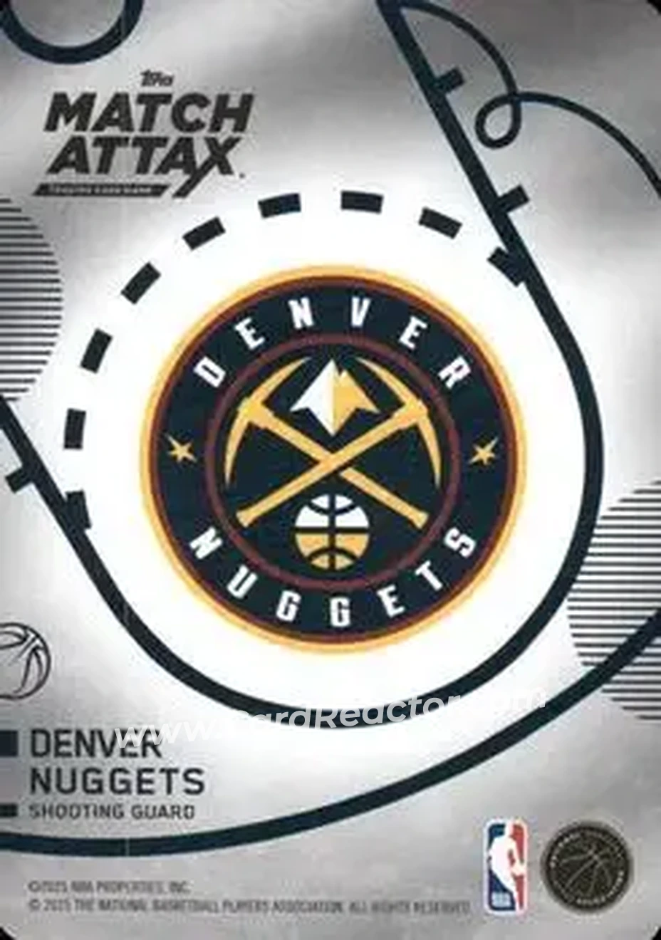 2025-26 Topps Match Attax #61 - Christian Braun - Denver Nuggets - Back