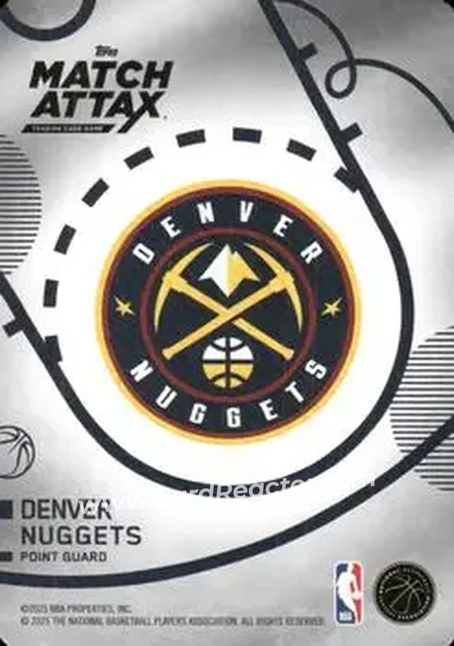 2025-26 Topps Match Attax #62 - Jamal Murray - Denver Nuggets - Back