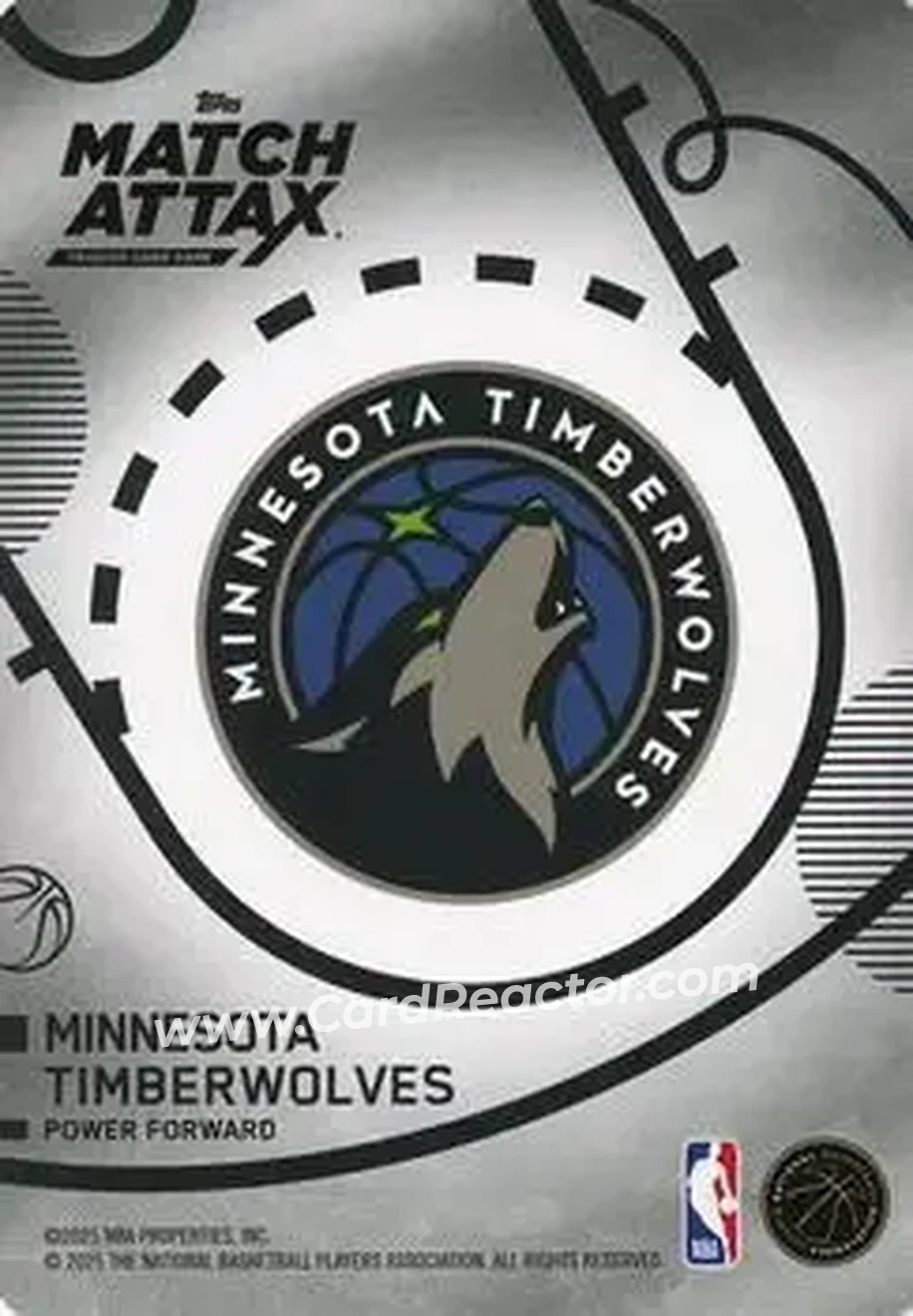 2025-26 Topps Match Attax #66 - Julius Randle - Minnesota Timberwolves - Back