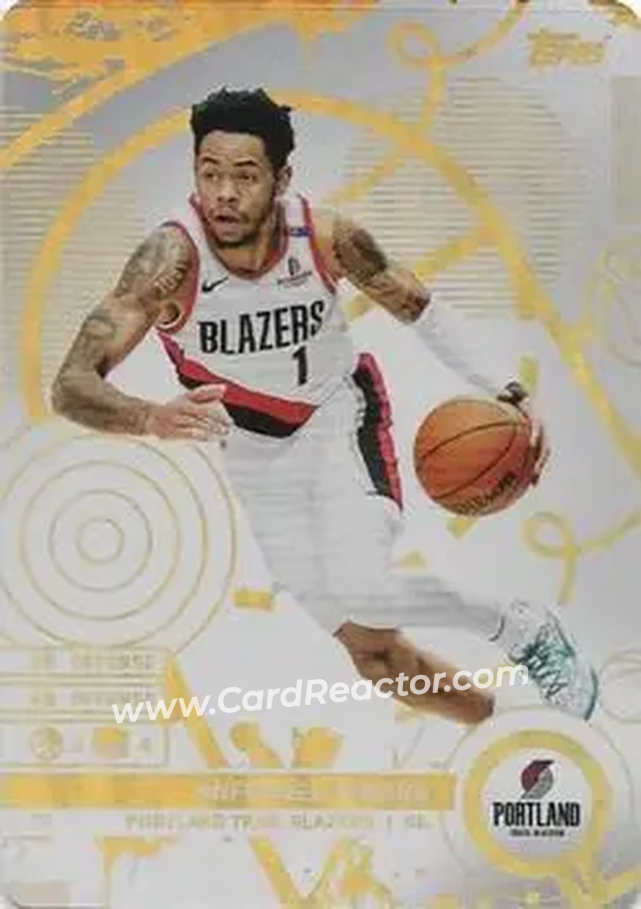 2025-26 Topps Match Attax #73 - Anfernee Simons - Portland Trail Blazers - Front
