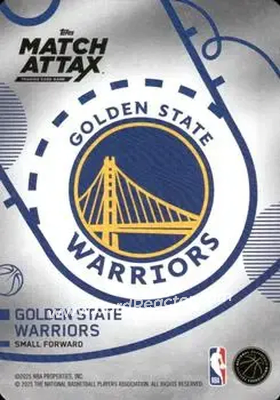 2025-26 Topps Match Attax #81 - Jimmy Butler - Golden State Warriors - Back