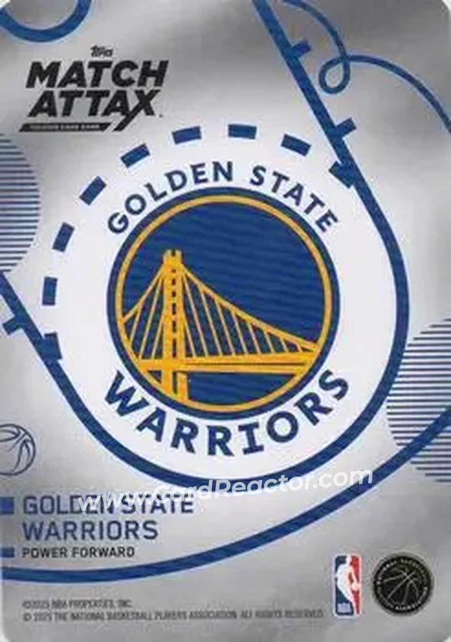 2025-26 Topps Match Attax #82 - Draymond Green - Golden State Warriors - Back