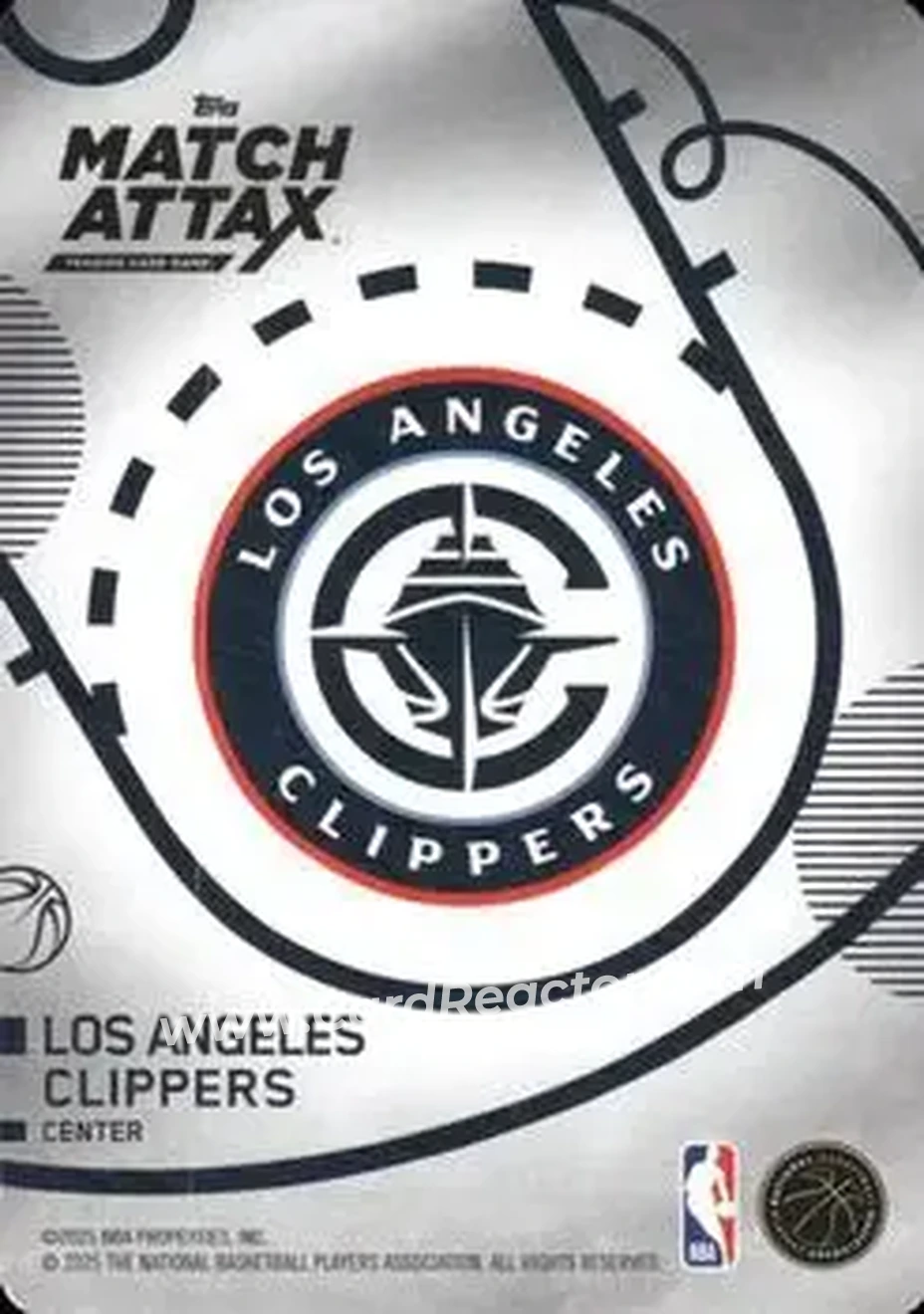 2025-26 Topps Match Attax #87 - Ivica Zubac - Los Angeles Clippers - Back