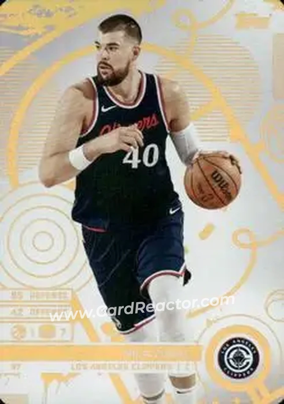 2025-26 Topps Match Attax #87 - Ivica Zubac - Los Angeles Clippers - Front