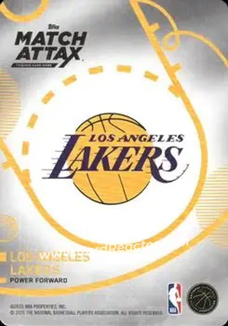 2025-26 Topps Match Attax #91 - Rui Hachimura - Los Angeles Lakers - Back