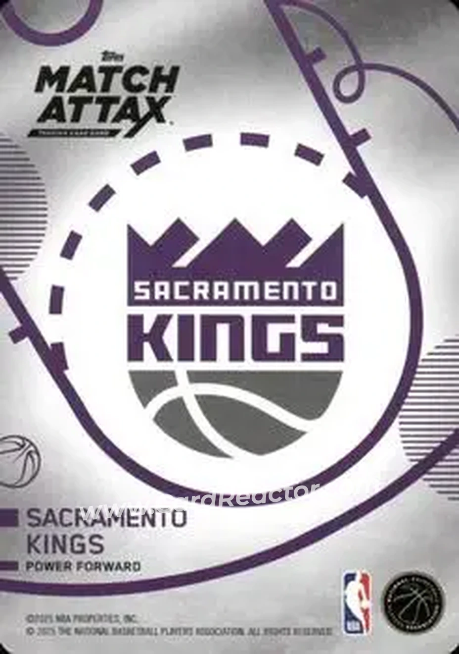 2025-26 Topps Match Attax #99 - Domantas Sabonis - Sacramento Kings - Back