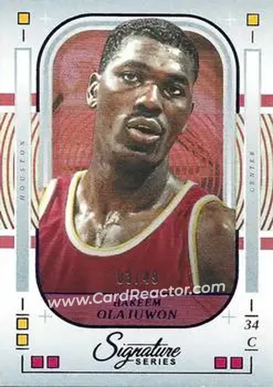 2025-26 Panini Signature Series - Blue #96 - Hakeem Olajuwon - Houston Rockets