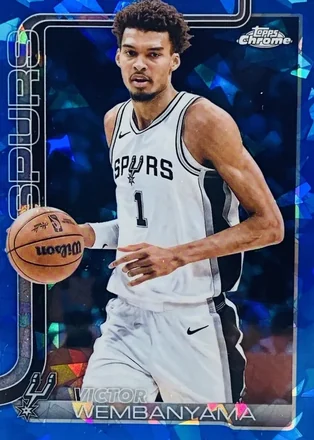 2025-26 Topps Chrome Sapphire Edition #221 - Victor Wembanyama - San Antonio Spurs