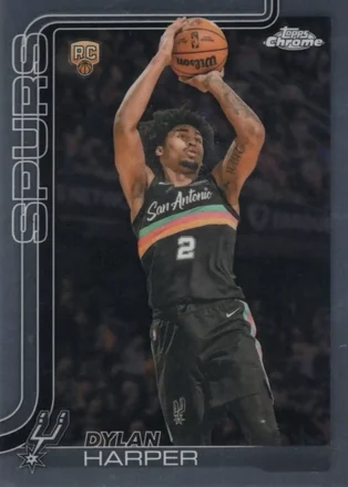 2025-26 Topps Chrome Update #152 - Dylan Harper - San Antonio Spurs