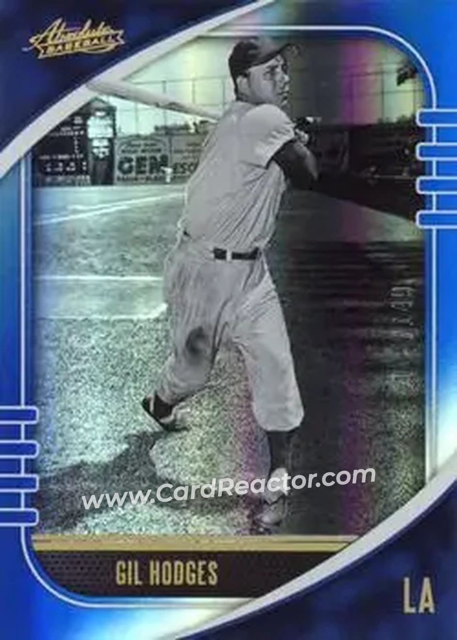 2021 Panini Absolute - Spectrum Blue #61 - Gil Hodges - Los Angeles Dodgers - Front