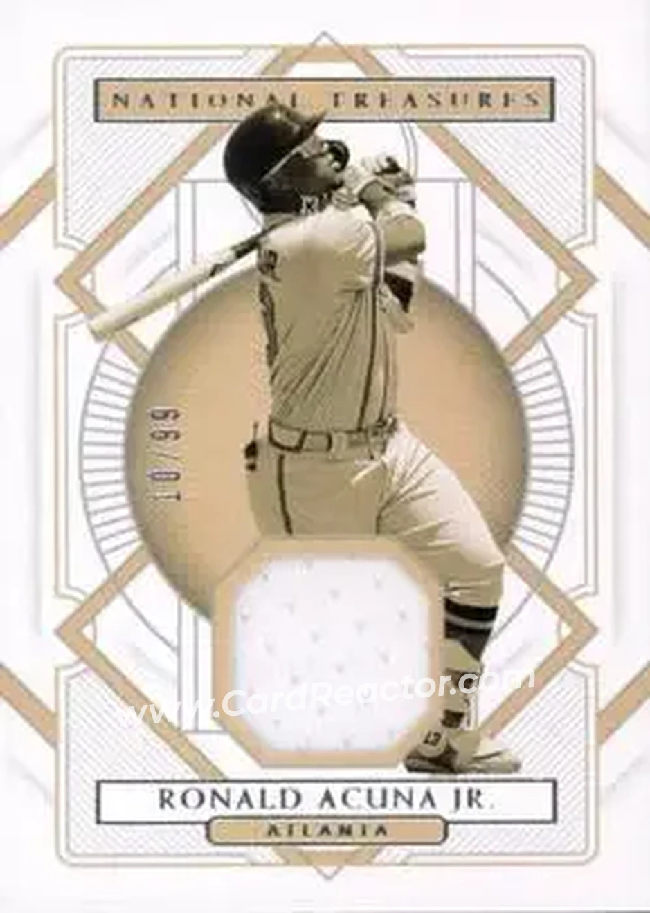 2021 Panini National Treasures #122 - Ronald Acuña Jr. - Atlanta Braves