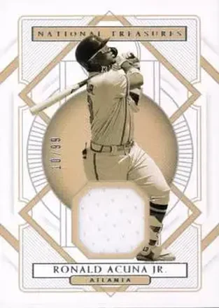 2021 Panini National Treasures #122 - Ronald Acuña Jr. - Atlanta Braves
