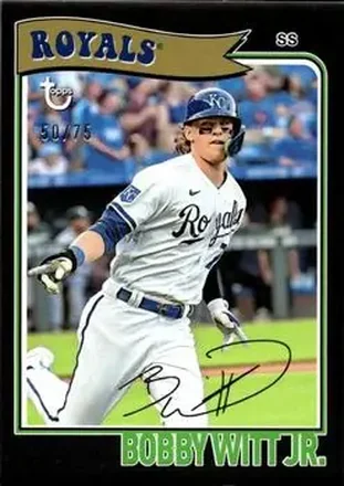 2023 Topps Brooklyn Collection - Black #49 - Bobby Witt Jr. - Kansas City Royals