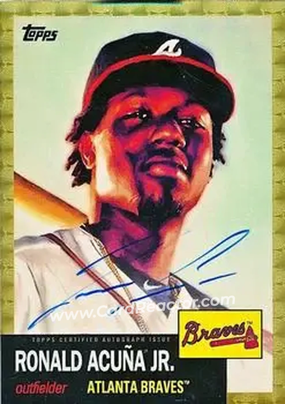 2019 Topps Transcendent Collection - 1953 SuperFractor Autographs #53S-RAJ - Ronald Acuña Jr. - Atlanta Braves