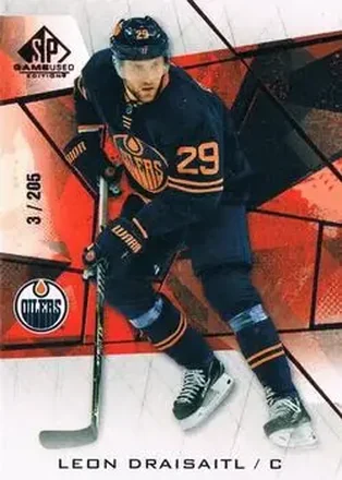 2021-22 SP Game Used - Red Fragment #9 - Leon Draisaitl - Edmonton Oilers