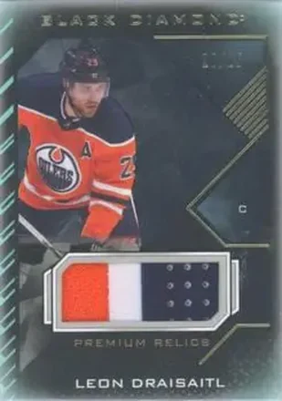 2021-22 Upper Deck Black Diamond - Pure Black Premium Relics #BDB-LD - Leon Draisaitl - Edmonton Oilers