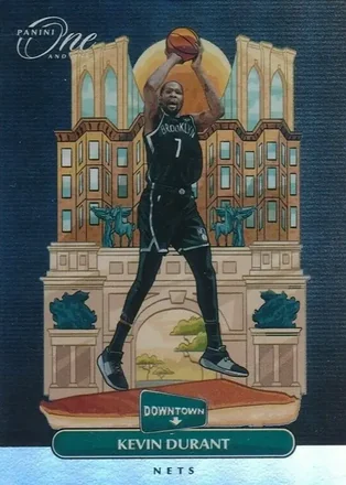 2020-21 Panini One and One - Downtown #6 - Kevin Durant - Brooklyn Nets