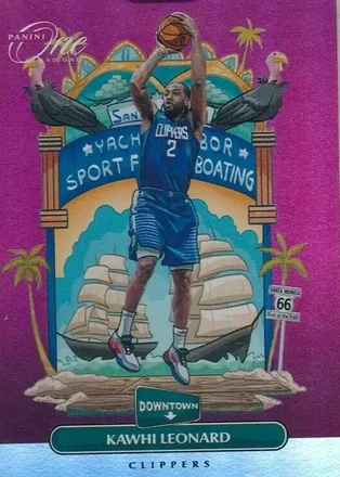 2020-21 Panini One and One - Downtown #15 - Kawhi Leonard - Los Angeles Clippers