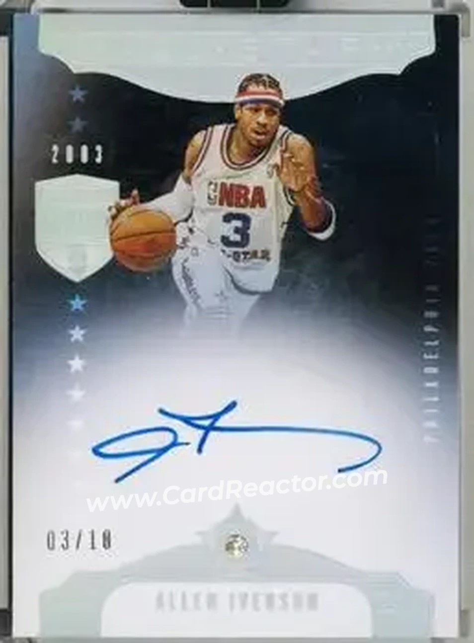 2019-20 Panini Eminence - All-Star Diamond Signatures #AS-AI3 - Allen Iverson - Philadelphia 76ers