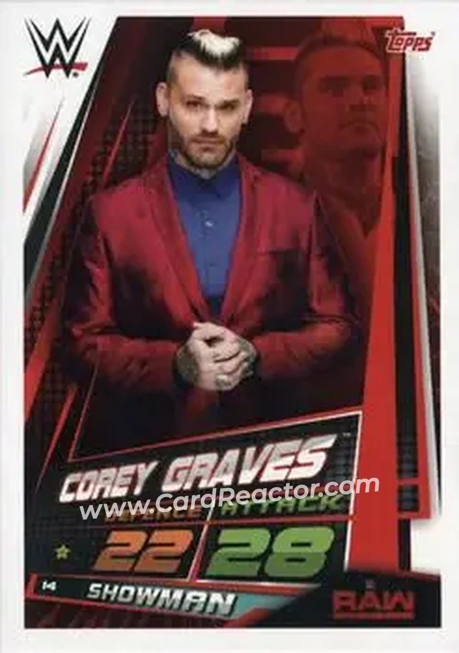 2019 Topps Slam Attax Universe WWE #14 - Corey Graves