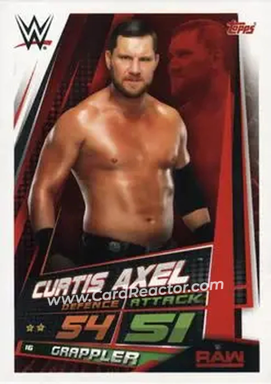 2019 Topps Slam Attax Universe WWE #16 - Curtis Axel
